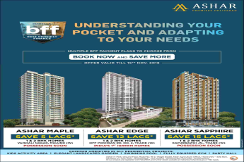 Multiple BFF Payment Plan to choose from at Ashar Properties in Mumbai